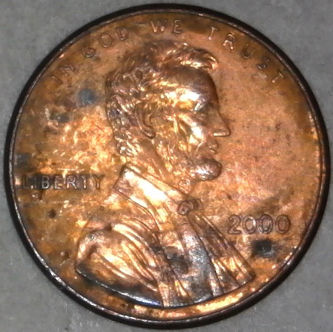 2000-P-Lincoln-Memorial-Cent-Wide-AM-Found-On-12/26/2018-In-Rough-Shape